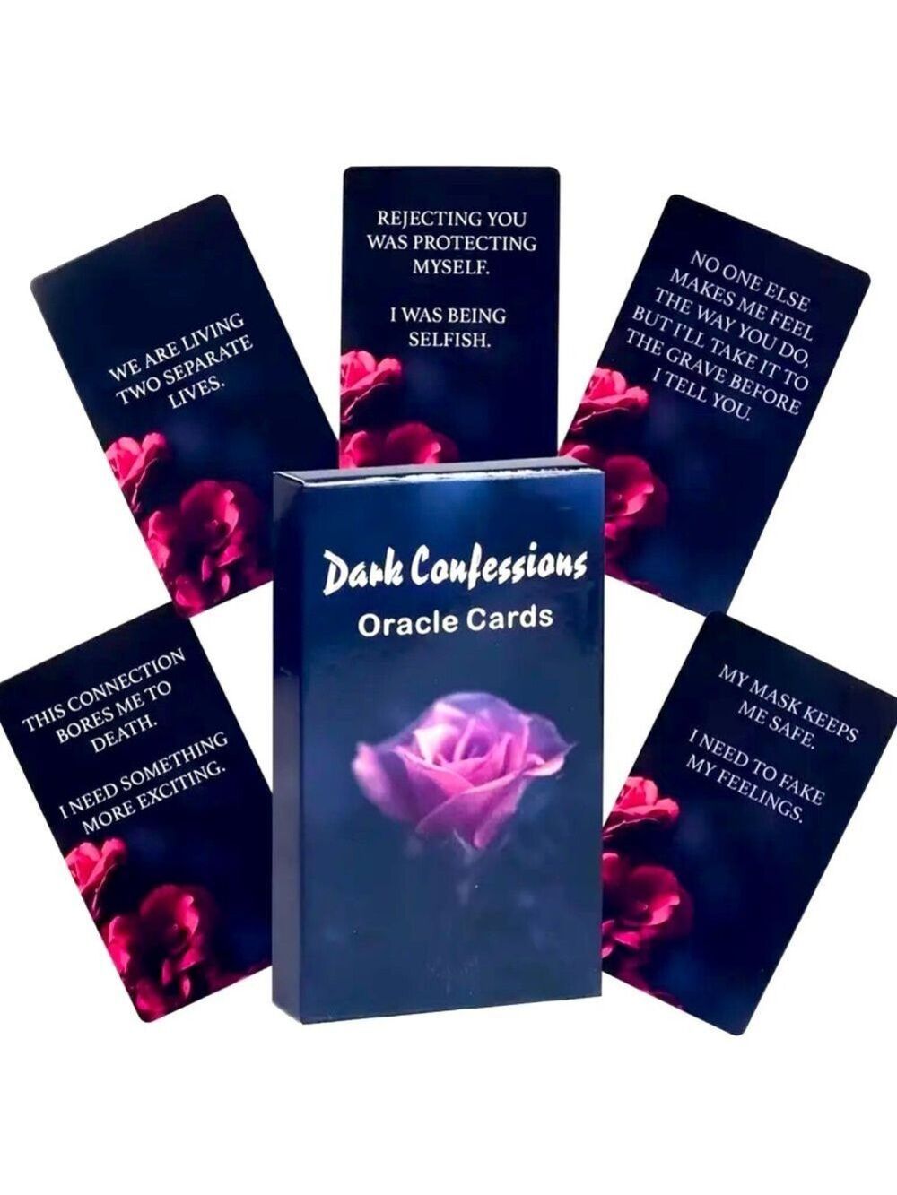 Dark Confessions Oracle Cards: Unveil Hidden Truths & Shadow Selves Tarot Deck